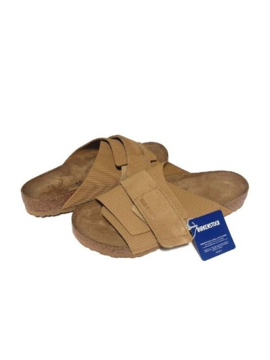 Birkenstock Kyoto Suede Embossed Sandals Mens 11 Corduroy Cork Brown Regular main image 8